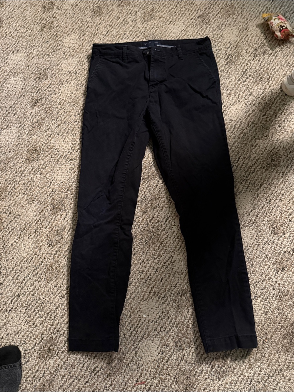Aeropostale Men's Black Slim Chinos